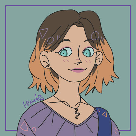 мой портрет от прекрасной @l_0puko